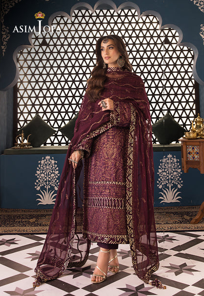AJFIP-06 EMBROIDERED LAWN STITCHED 3 PCS