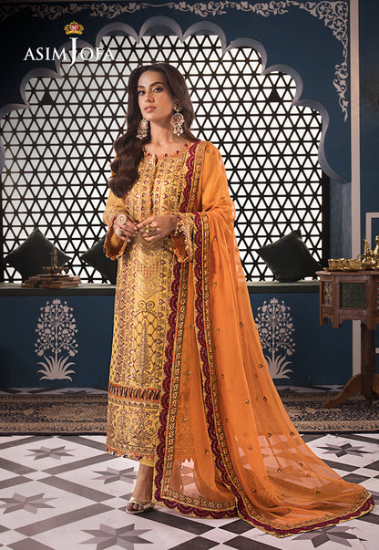 AJFIP-19 EMBROIDERED LAWN STITCHED 3 PCS