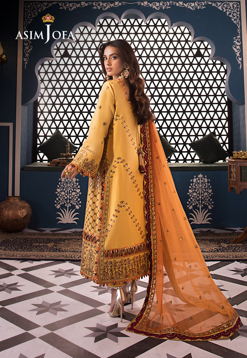 AJFIP-19 EMBROIDERED LAWN STITCHED 3 PCS