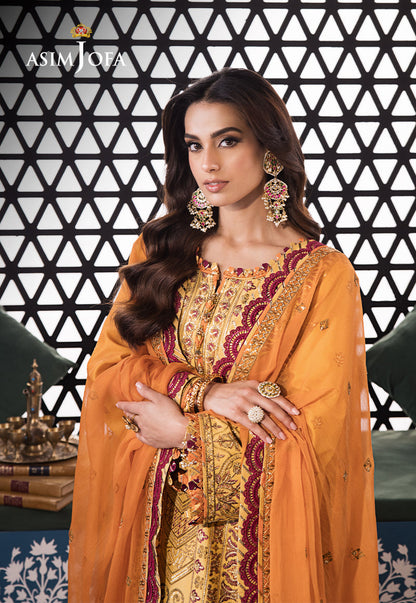 AJFIP-19 EMBROIDERED LAWN STITCHED 3 PCS