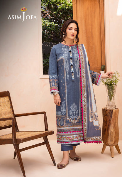 AJUB-14 PRINTED LAWN 3 PCS