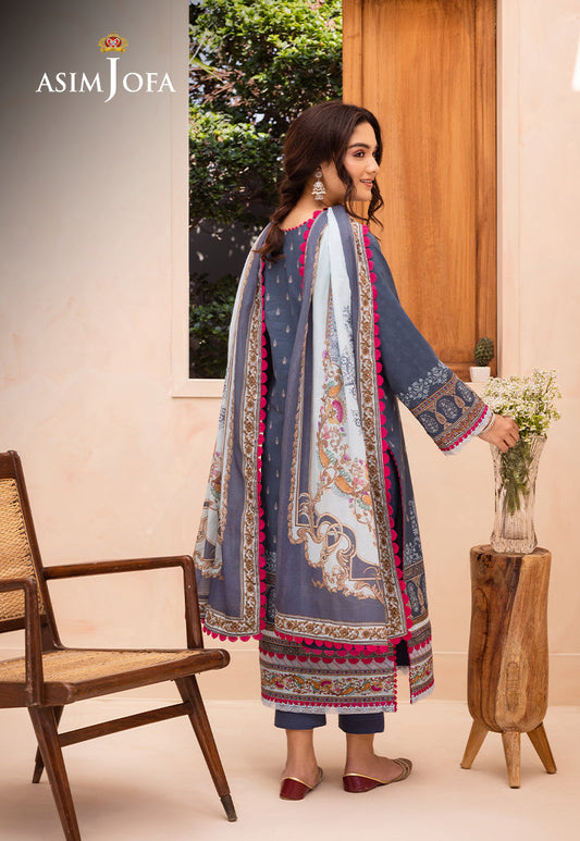 AJUB-14 PRINTED LAWN 3 PCS