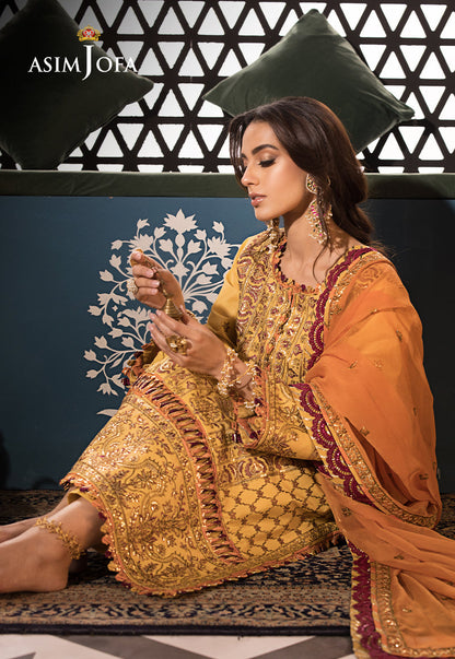 AJFIP-19 EMBROIDERED LAWN STITCHED 3 PCS