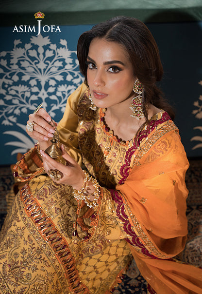 AJFIP-19 EMBROIDERED LAWN STITCHED 3 PCS