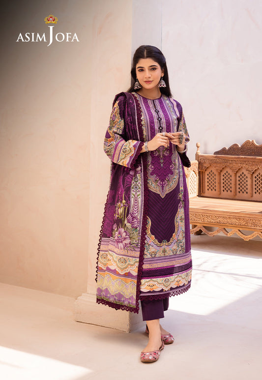 AJUB-10 PRINTED LAWN 3 PCS