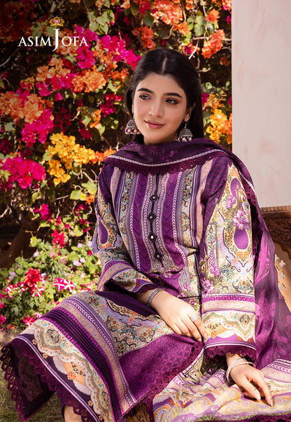 AJUB-10 PRINTED LAWN 3 PCS