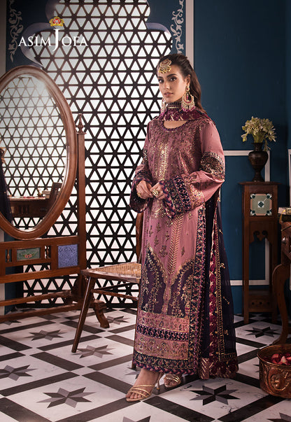 AJFIP-22 EMBROIDERED LAWN STITCHED 3 PCS