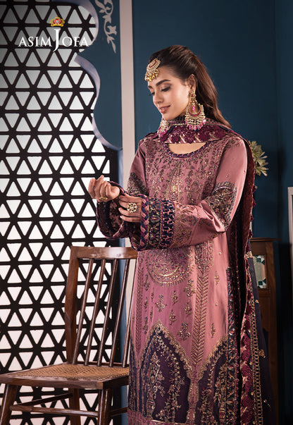 AJFIP-22 EMBROIDERED LAWN STITCHED 3 PCS