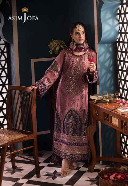 AJFIP-22 EMBROIDERED LAWN STITCHED 3 PCS