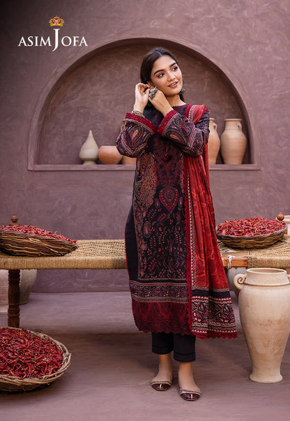AJUB-12 PRINTED LAWN 3 PCS