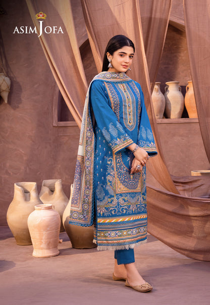 AJUB-16 PRINTED LAWN 3 PCS
