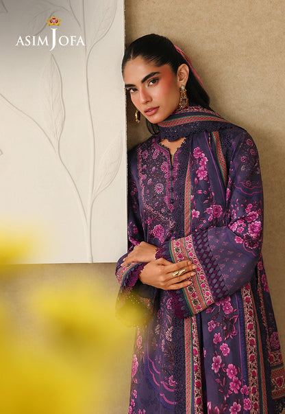 AJUBC-08 Printed Lawn Unstitched 3 Pcs