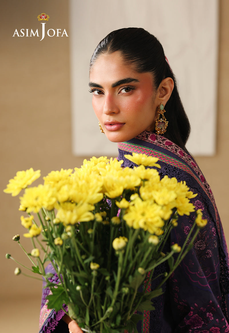 AJUBC-08 Printed Lawn Unstitched 3 Pcs