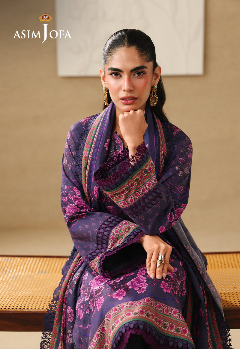 AJUBC-08 Printed Lawn Unstitched 3 Pcs