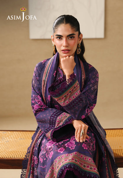 AJUBC-08 Printed Lawn Unstitched 3 Pcs
