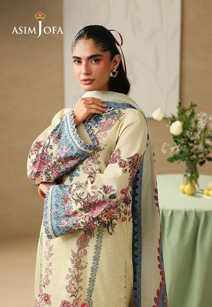 AJUBC-07 Printed Lawn Unstitched 3 Pcs