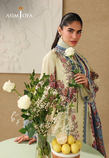 AJUBC-07 Printed Lawn Unstitched 3 Pcs