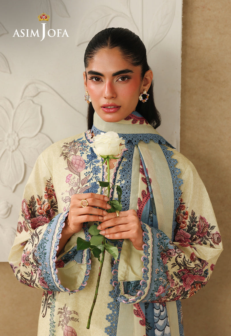 AJUBC-07 Printed Lawn Unstitched 3 Pcs