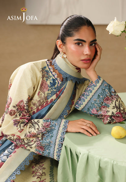 AJUBC-07 Printed Lawn Unstitched 3 Pcs