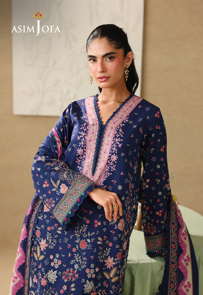 AJUBC-03 Printed Lawn Unstitched 3 Pcs
