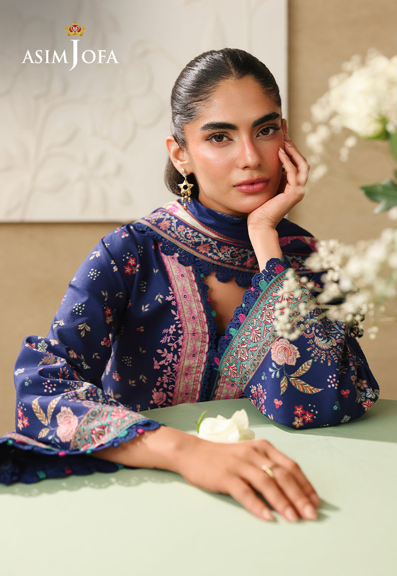 AJUBC-03 Printed Lawn Unstitched 3 Pcs