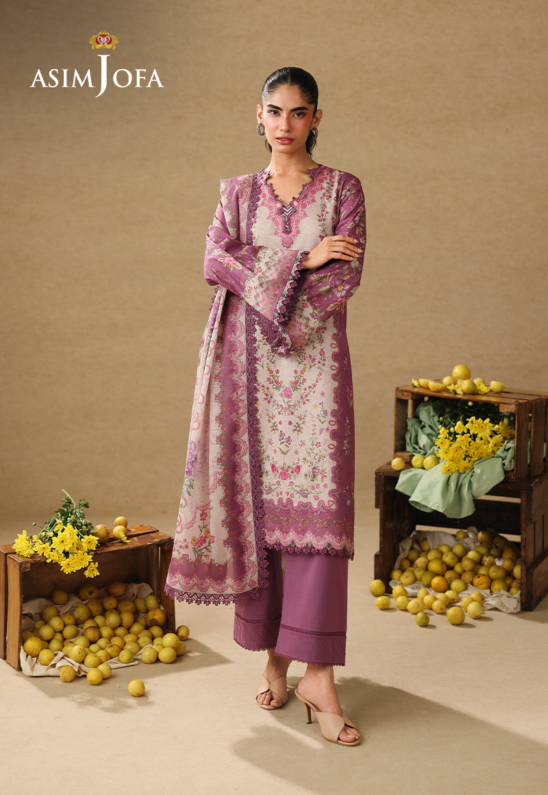 AJUBC-04 Printed Lawn Unstitched 3 Pcs