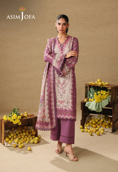 AJUBC-04 Printed Lawn Unstitched 3 Pcs