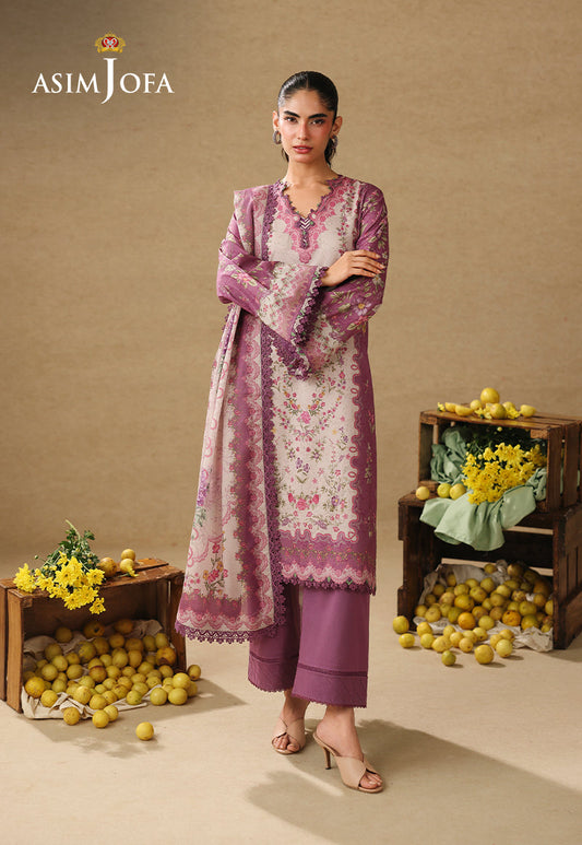 AJUBC-04 Printed Lawn Unstitched 3 Pcs