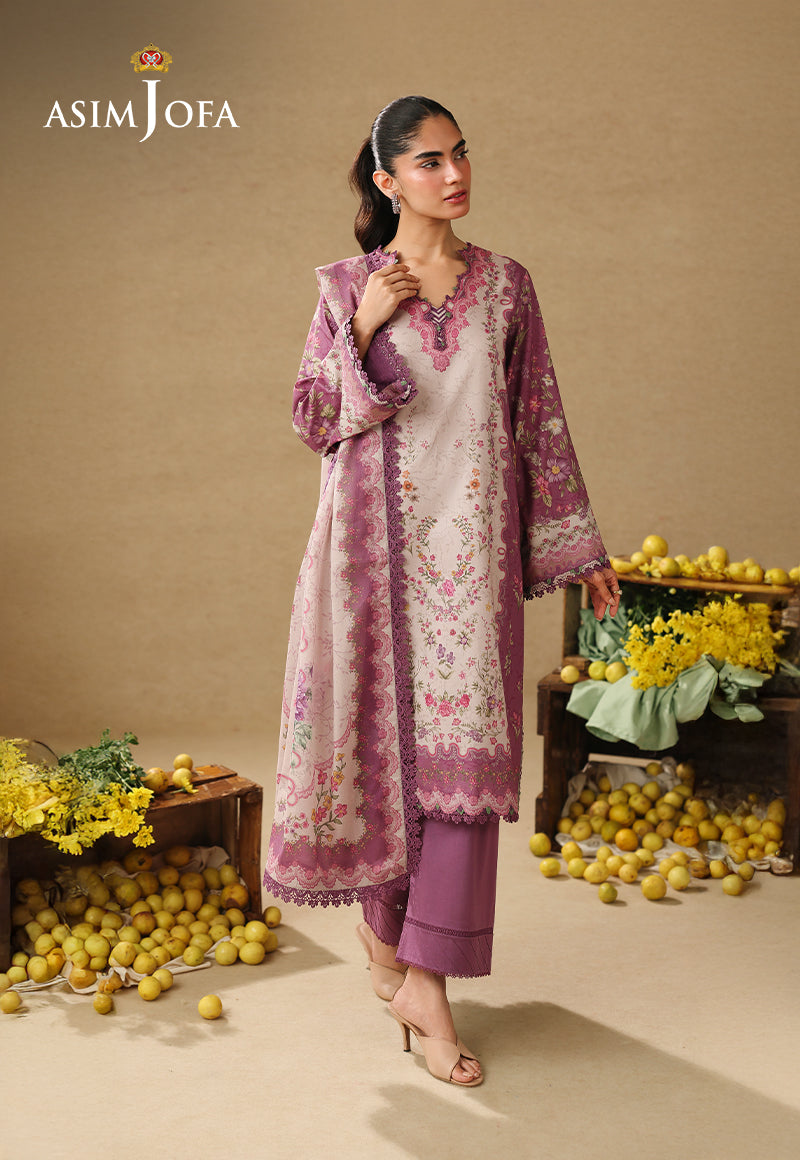 AJUBC-04 Printed Lawn Unstitched 3 Pcs