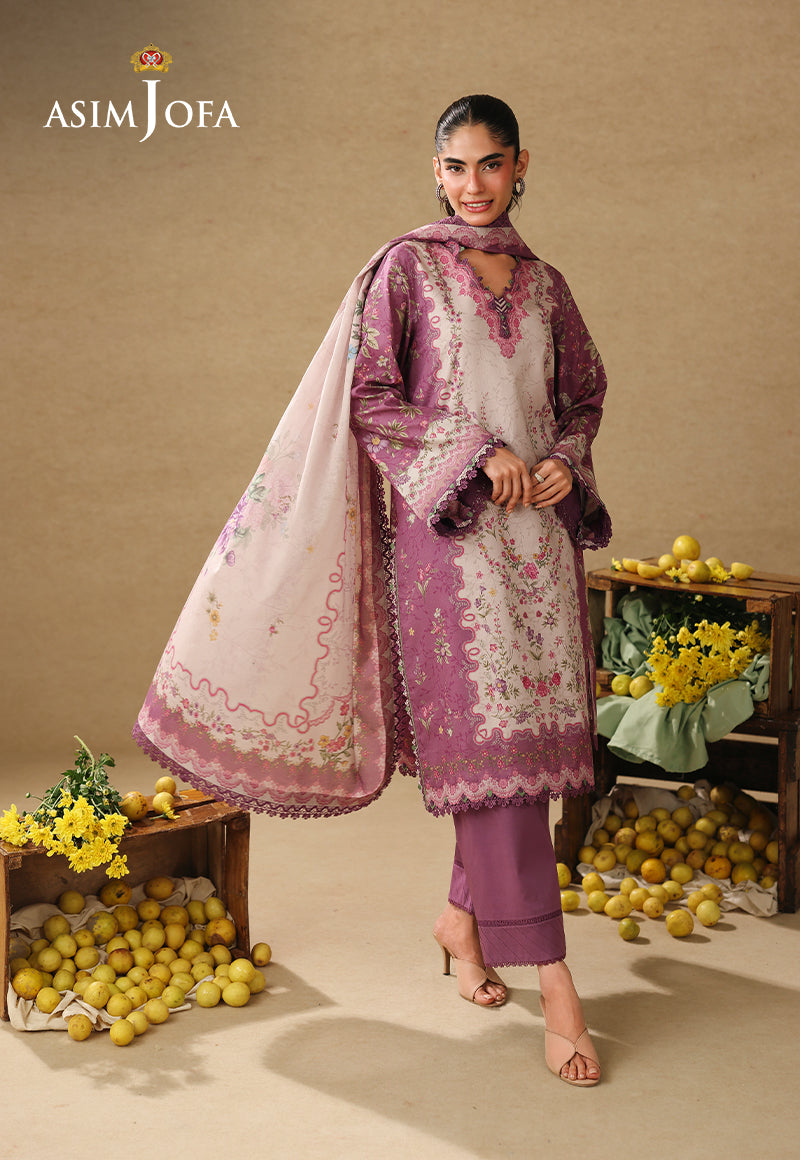 AJUBC-04 Printed Lawn Unstitched 3 Pcs