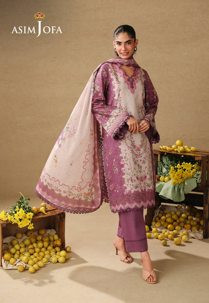 AJUBC-04 Printed Lawn Unstitched 3 Pcs