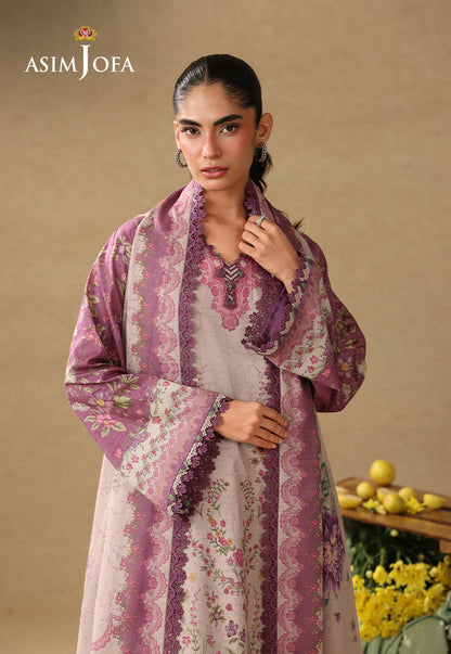 AJUBC-04 Printed Lawn Unstitched 3 Pcs
