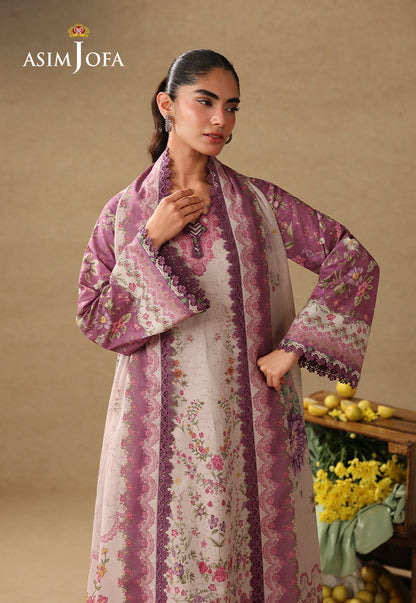 AJUBC-04 Printed Lawn Unstitched 3 Pcs