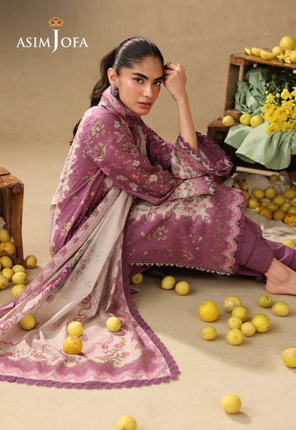 AJUBC-04 Printed Lawn Unstitched 3 Pcs