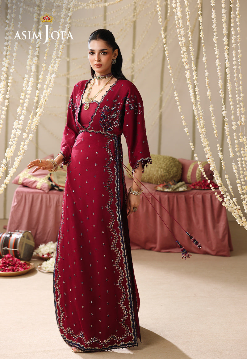 AJUFC-07 Embroidered Chiffon Unstitched 2 Pcs