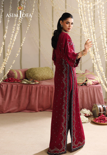AJUFC-07 Embroidered Chiffon Unstitched 2 Pcs