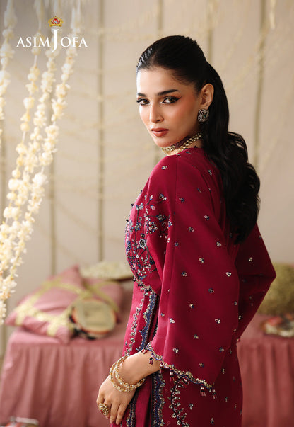 AJUFC-07 Embroidered Chiffon Unstitched 2 Pcs
