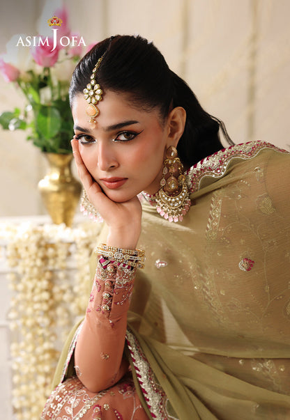 AJUFC-11 Embroidered Chiffon Unstitched 3 Pcs