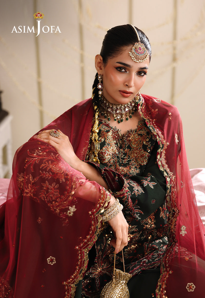 AJUFC-08 Embroidered Twisted Silk Unstitched 3 Pcs