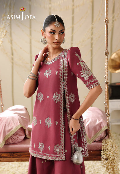 AJUFC-10 Embroidered Boski Silk Unstitched 2 Pcs