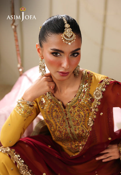 AJUFC-16 Embroidered Boski Silk Unstitched 3 Pcs