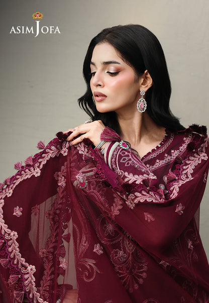AJULC-10 Embroidered Chikankari Unstitched 3 Pcs