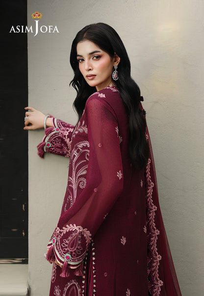 AJULC-10 Embroidered Chikankari Unstitched 3 Pcs