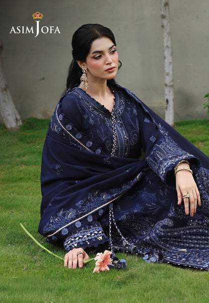 AJULC-07 Embroidered Chikankari Unstitched 3 Pcs
