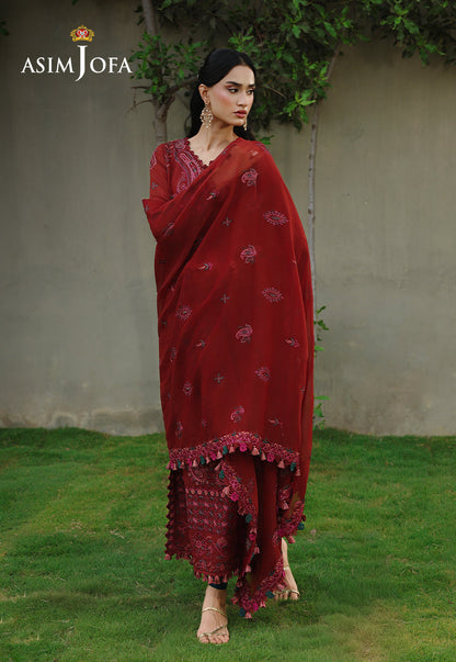 AJULC-05 Embroidered Chikankari Unstitched 3 Pcs