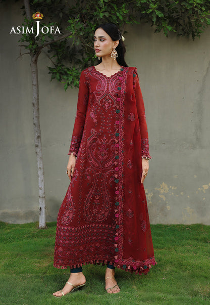 AJULC-05 Embroidered Chikankari Unstitched 3 Pcs