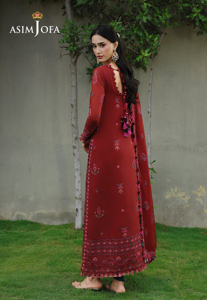 AJULC-05 Embroidered Chikankari Unstitched 3 Pcs