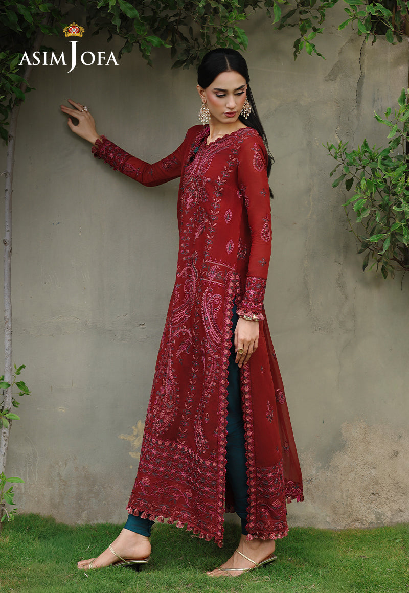 AJULC-05 Embroidered Chikankari Unstitched 3 Pcs
