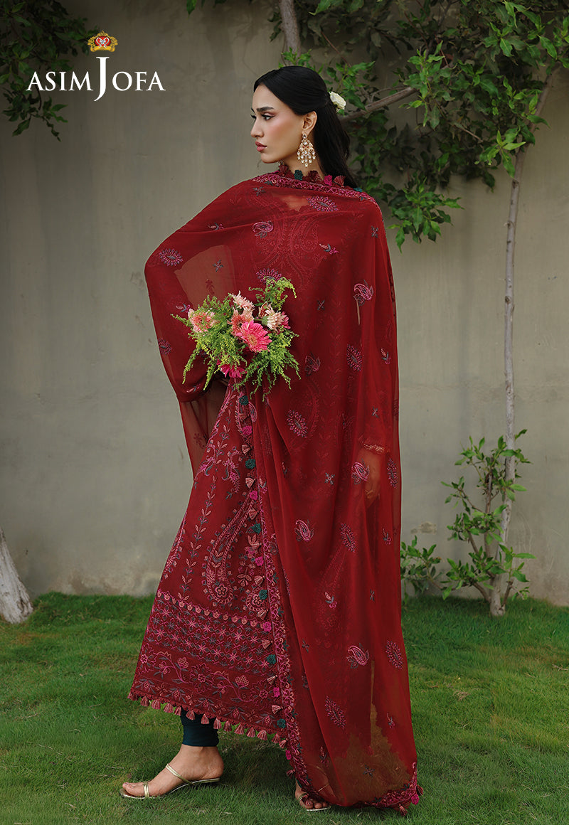 AJULC-05 Embroidered Chikankari Unstitched 3 Pcs