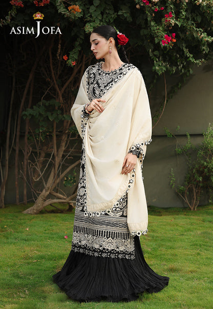 AJULC-01 Embroidered Chikankari Unstitched 3 Pcs